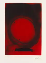 Cercle by Antoni Tàpies, 1979, Etching in colours, sold May 2011