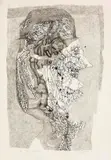 Gesicht nach rechts by Horst Janssen, 1958, Chalks, sold May 2011