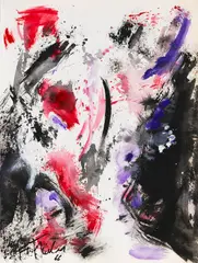 Fred Thieler, Composition 5/66, 1966, Gouache