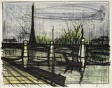 Bernard Buffet, Paris. Le Point du Jour, 1962, Lithograph in colours