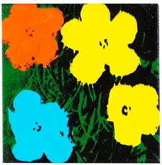 Flowers by Andy Warhol, 1980, Silkscreen in colours, sold May 2011
