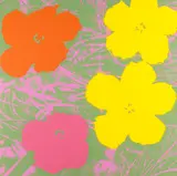 Andy Warhol, Flowers, 1970, Screenprint in colours, on wove paper, the full sheet,