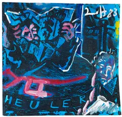 Heuler by Jörg Immendorff, 1983, Linocut, sold May 2011