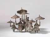Gerhard Brandes, Regenschirmgruppe, 1960, Bronze