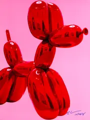Balloon dog by Jeff Koons, 2008, Offset in colours, sold May 2011