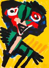 Personnage by Karel Appel, 1960, Lithograph in colours, sold May 2011