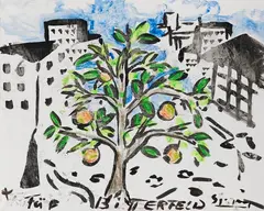 Baum für Bitterfeld by Stefan Szczesny, 1993, Acrylic on canvas, sold May 2011