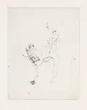 Horst Janssen, 5 Blätter aus: Nana Mappe, 1959, Etching