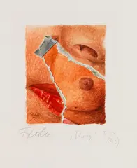 Fritz Köthe, Schräg, 1979, Watercolour