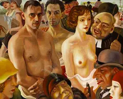 Richard Ziegler, Die Polizei, 1929, Oil on canvas