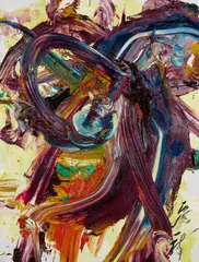 Kazuo Shiraga, Yugi, 1994, Oil on canvas