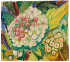 Vom weißen Busch by Gabriele Münter, 1919, Oil on canvas, sold Dec 2010