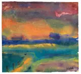 Marschlandschaft by Emil Nolde, 1935, Watercolour, sold Dec 2010