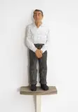 Stehender Mann by Stephan Balkenhol, 2007, Wooden sculpture, sold Dec 2010