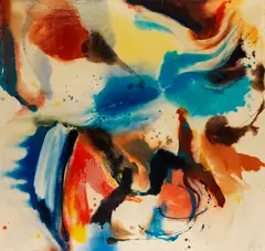 Ohne Titel by Wolfgang Hollegha, 1971, Oil on canvas, sold Dec 2010