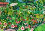 Arnold Balwé, Ländlicher Garten, 1960, Oil on canvas