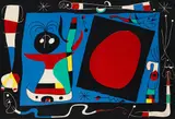 Femme au Miroir by Joan Miró, 1956, Lithograph in colours, sold Dec 2010