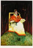 Study for a Portrait of Pope Innocent X by Francis Bacon, 1989, Lithograph in colours, sold Dec 2010
