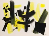 Fritz Winter, Ohne Titel, 1954, Öl auf Karton, an den Rändern umlaufend auf Leinwand aufgezogen