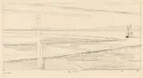 Lyonel Feininger, Rega-Mündung, 1928, Pen and India ink drawing
