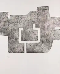 Euzkadi IV by Eduardo Chillida, 1976, Etching, sold Dec 2010