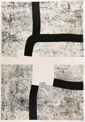 Bi-Aizatu by Eduardo Chillida, 1988, Etching and aquatint, sold Dec 2010