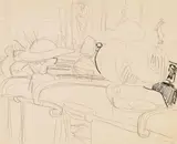 Im Varieté by Ernst Ludwig Kirchner, 1911, Pencil drawing, sold Dec 2010