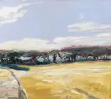 Blick über die Felder by Klaus Fußmann, 1997, Oil on canvas, sold Dec 2010