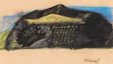 Markus Lüpertz, Ohne Titel, 1964, Coloured chalk