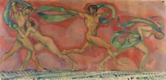 Ludwig von Hofmann, Tanzfries, 1912, Oil on canvas