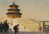 Erich Kips, Der Himmelstempel in Peking, Oil