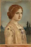 Friedrich August von Kaulbach, Bildnis einer jungen Frau