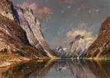 Adelsteen Normann, Norwegische Fjordlandschaft