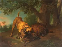 Juriaen Jacobsen, Zugeschrieben - Jagdszene, Oil on panel