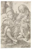 Lucas van Leyden, Musizierendes Paar, 1524, Engraving