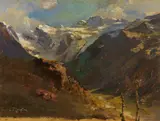 Edward Theodore Compton, Gran Paradiso vom Valmontey in den Grajischen Alpen