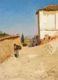 Carl Wuttke, Granada, 1880, Oil on panel