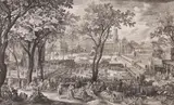 Nicolas de Bruyn, Ländliches Fest, 1607, Engraving