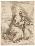 Jusepe de Ribera gen. Lo Spagnoletto, Die Buße des Heiligen Petrus, 1621, Etching