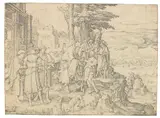 Lucas van Leyden, Die Rückkehr des verlorenen Sohnes, 1510, Engraving