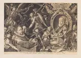 Aegidius Sadeler, Bartholomäus Spranger und seine Frau Christina Muller, 1600, Engraving