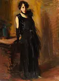 Massimiliano Gallelli, Porträt einer Dame, 1920, Oil on canvas