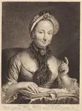 Georg Friedrich Schmidt, 6 Blätter: Porträtdarstellungen und figürliche Darstellungen, Etching