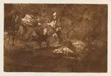 Francisco De Goya, Dios los cria y ellos se juntan, 1816, Etching