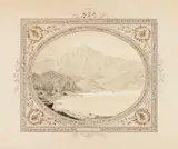 Max Kuhn, Ansicht vom Herzogstand mit Blick über den Kochelsee, Pencil