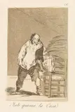 Francisco De Goya, Y se le quema la casa, 1799, Etching