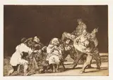 Francisco De Goya, El que no te ama, burlando te difama, 1816, Etching