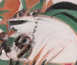HAP Grieshaber, Weiße Wolke, 1970, Gouache