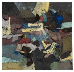 Francis Bott, Komposition, 1955, Mixed media