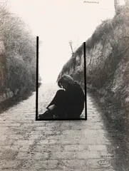 Valie Export, Aufhockung, 1972, Black and white photograph